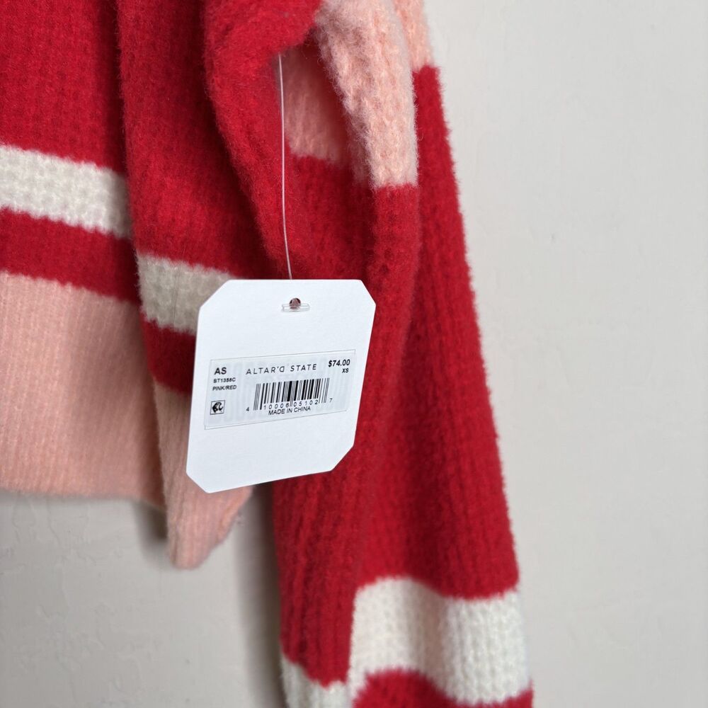 Altar'd State V Neck Cropped Sweater - Picture 6 of 6